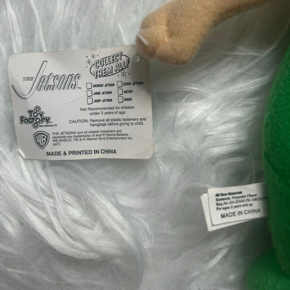 The Jetsons Elroy Jetson Plush Toy 2009 The Toy Factory WB Character#945